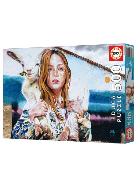 Puzzle 500 piezas La pastora, Lily Brick 19910 EDUCA