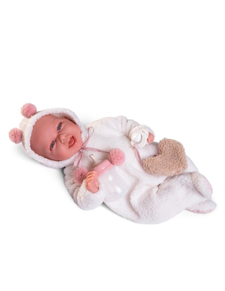 Muñeca recién nacida Carla peluche 33369 MUÑECAS ANTONIO JUAN