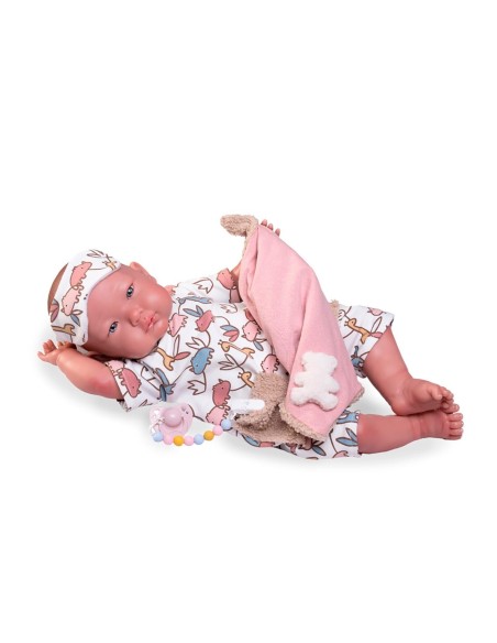 Mi primer reborn Alejandra pijama con antifaz 81388 MUÑECAS ANTONIO JUAN