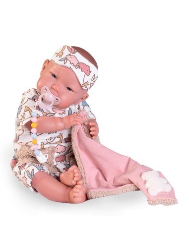 Mi primer reborn Alejandra pijama con antifaz 81388 MUÑECAS ANTONIO JUAN