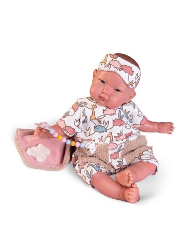 Mi primer reborn Alejandra pijama con antifaz 81388 MUÑECAS ANTONIO JUAN
