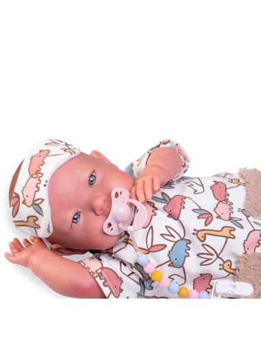 Mi primer reborn Alejandra pijama con antifaz 81388 MUÑECAS ANTONIO JUAN