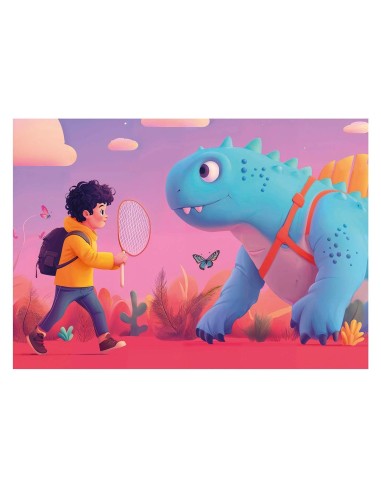 Puzzle Progresivo Simpáticos dinos 20-40-60-80 20222 EDUCA