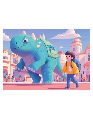 Puzzle Progresivo Simpáticos dinos 20-40-60-80 20222 EDUCA