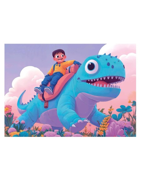 Puzzle Progresivo Simpáticos dinos 20-40-60-80 20222 EDUCA