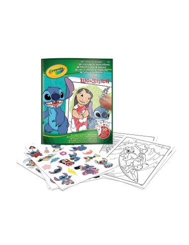 Libro para colorear con stickers Lilo y Stitch 04-0900 DISNEY CRAYOLA