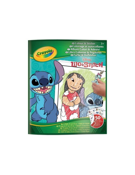 Libro para colorear con stickers Lilo y Stitch 04-0900 DISNEY CRAYOLA