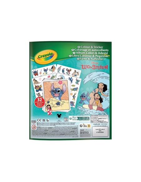 Libro para colorear con stickers Lilo y Stitch 04-0900 DISNEY CRAYOLA