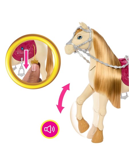 Caballo Barbie con sonidos HXJ42 BARBIE