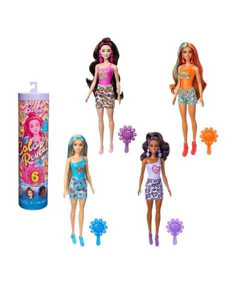 Muñeca Color Reveal Serie Ritmo Arcoíris HRK06 BARBIE