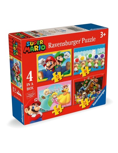 Puzzle 4 formas Super Mario 12004107 SUPER MARIO RAVENSBURGUER