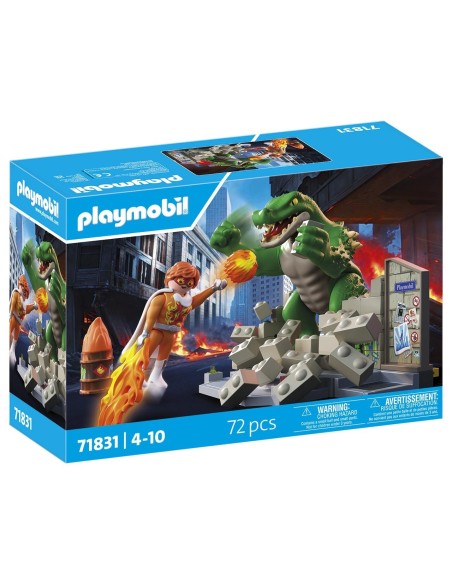 Héroe batalla contra el lagarto gigante 71831 PLAYMOBIL