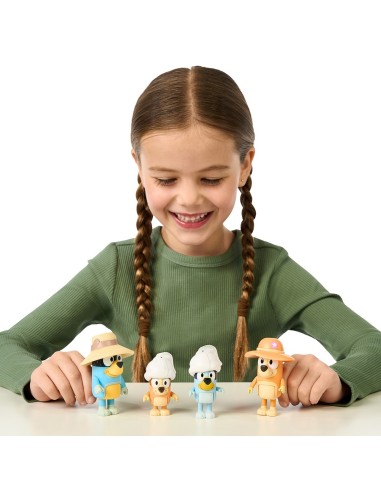 Pack 4 figuras viaje familiar Bluey 17654 BLUEY MOOSE