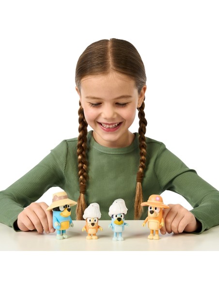 Pack 4 figuras viaje familiar Bluey 17654 BLUEY MOOSE