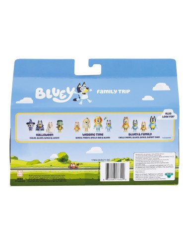 Pack 4 figuras viaje familiar Bluey 17654 BLUEY MOOSE
