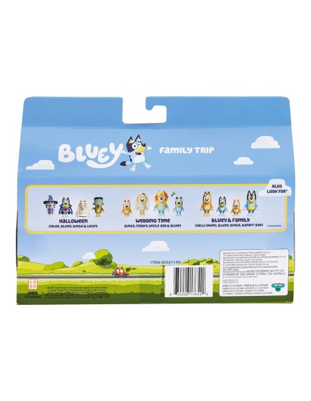 Pack 4 figuras viaje familiar Bluey 17654 BLUEY MOOSE