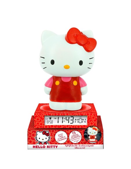 Lámpara 3D despertador con fecha de Hello Kitty HK50198 HELLO KITTY KIDS LICENSING