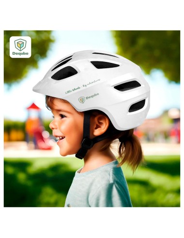 casco bici white 48-52cm 914D00242 DEQUBE