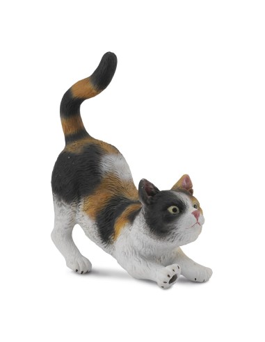 GATO DOMÉSTICO DE 3 COLORES ESTIRANDO - S - 88491 - COLLECTA 90188491 COLLECTA COLLECTA