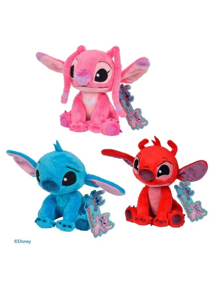 Peluche surtido Stitch, Angel y Leroy 20cm 6315876951003 DISNEY SIMBA