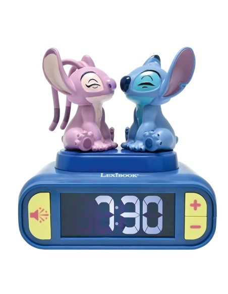 Reloj despertador Stitch y Angel RL800D2 DISNEY LEXIBOOK