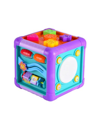 Cubo activity musical con Sonidos, luces y Juegos Educativos. Juguete Sensorial 782T01008 TACHAN