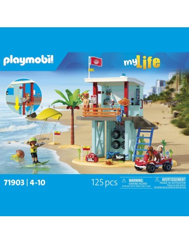 Torre de vigilancia con coche de playa 71903 PLAYMOBIL
