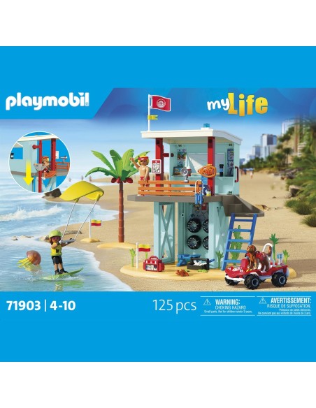 Torre de vigilancia con coche de playa 71903 PLAYMOBIL