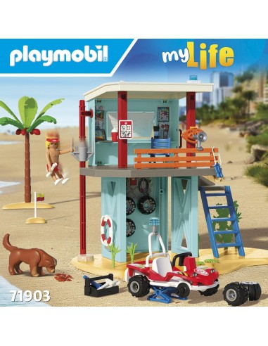 Torre de vigilancia con coche de playa 71903 PLAYMOBIL