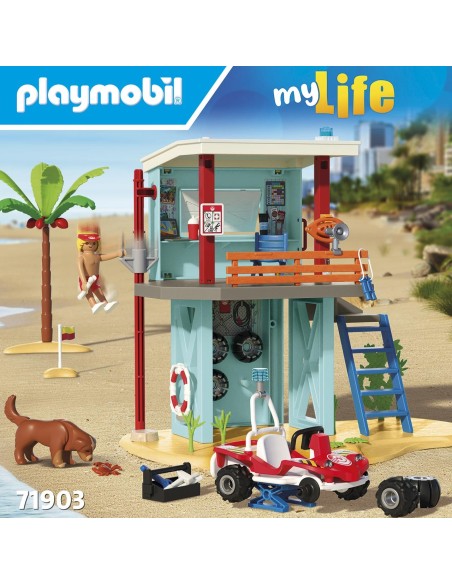 Torre de vigilancia con coche de playa 71903 PLAYMOBIL