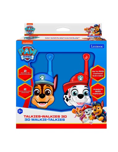Walkie Talkies 3D Patrulla Canina TW18PA PAW PATROL LEXIBOOK