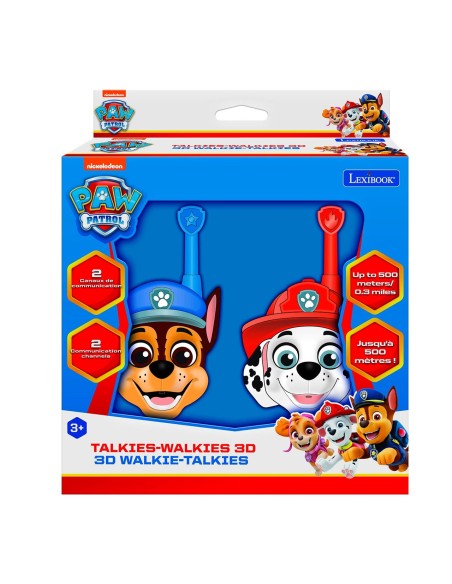 Walkie Talkies 3D Patrulla Canina TW18PA PAW PATROL LEXIBOOK