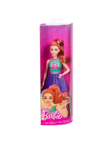 Muñeca Barbie Fashionista con look de animadora HYT90 BARBIE