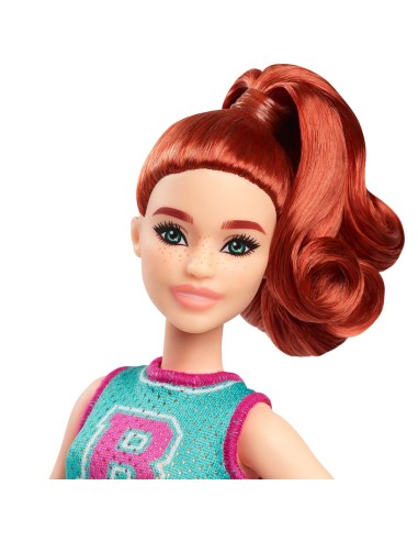 Muñeca Barbie Fashionista con look de animadora HYT90 BARBIE