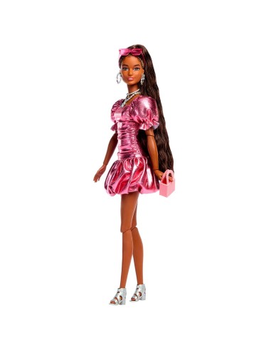 Muñeca Barbie Deluxe Metallic con vestido de burbujas JFP41 BARBIE