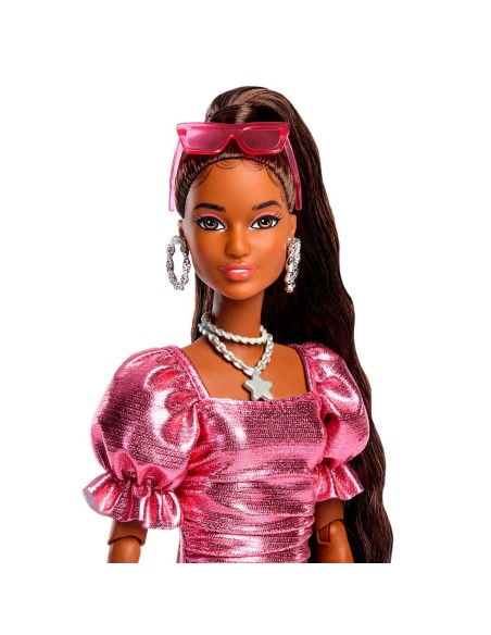 Muñeca Barbie Deluxe Metallic con vestido de burbujas JFP41 BARBIE