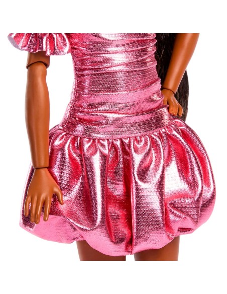 Muñeca Barbie Deluxe Metallic con vestido de burbujas JFP41 BARBIE