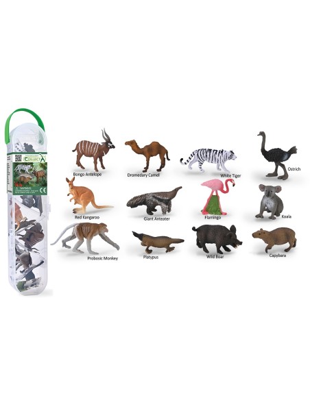 Tubo mini animales salvajes 901A1219-C COLLECTA