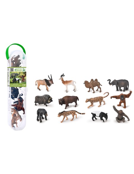 TUBO MINI ANIMALES SALVAJES 2 COLLECTA - A1212-C 901A1212-C COLLECTA COLLECTA