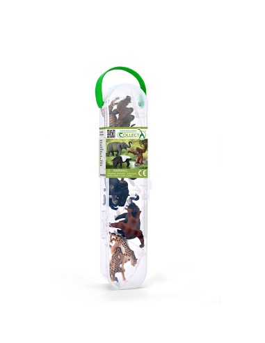 TUBO MINI ANIMALES SALVAJES 2 COLLECTA - A1212-C 901A1212-C COLLECTA COLLECTA