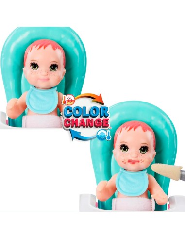 Muñeca Barbie Skipper Niñera con trona y bebé HTK35 BARBIE