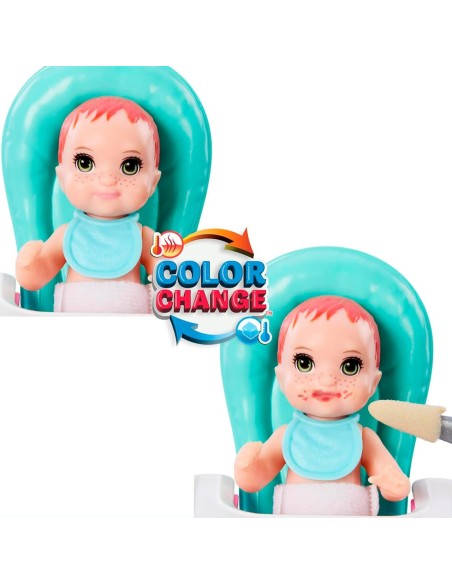Muñeca Barbie Skipper Niñera con trona y bebé HTK35 BARBIE