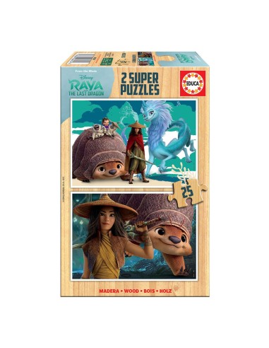 Puzzle 2x25 Raya & The last dragon 18878 | PRINCESAS DISNEY EDUCA ...