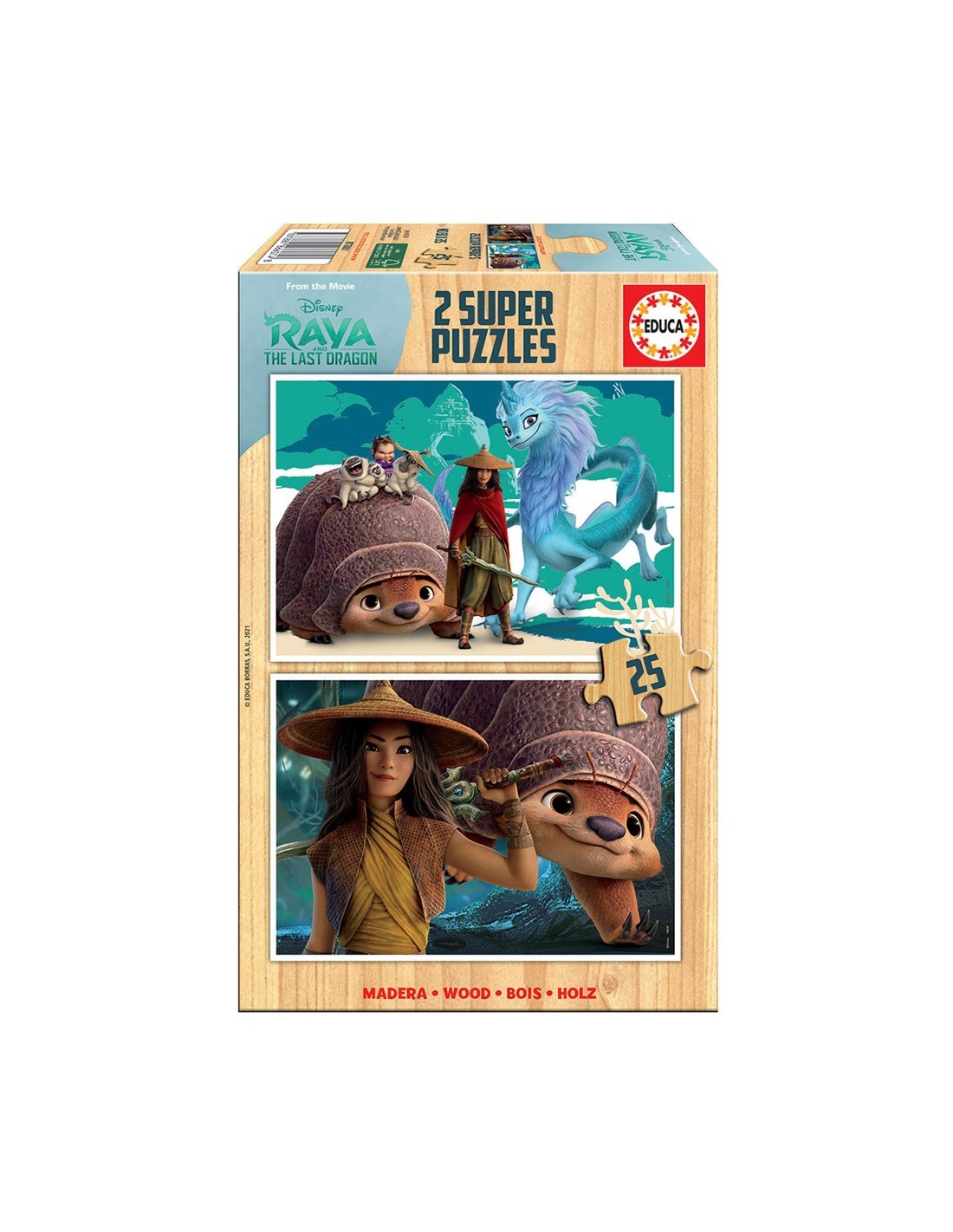 Puzzle 2x25 Raya & The last dragon 18878 | PRINCESAS DISNEY EDUCA ...