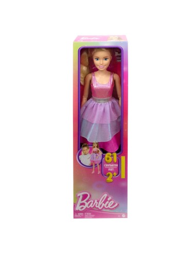 Muñeca Barbie 71 cm Vestido rosa HJY02 BARBIE