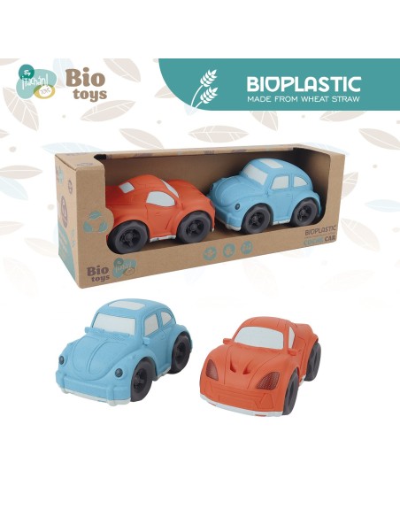 Pack dos coches ECO BIO Mclaren y Beetle. Fabricados con paja de trigo 746T01042 TACHAN