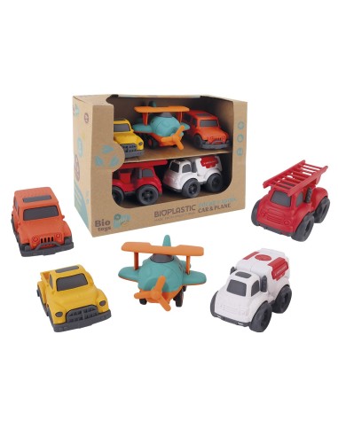 Pack 5 vehículos ECO BIO. Fabricados con paja de trigo 746T01044 TACHAN