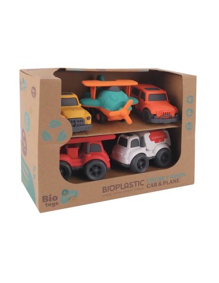 Pack 5 vehículos ECO BIO. Fabricados con paja de trigo 746T01044 TACHAN