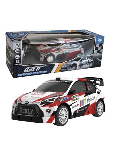 Vehículo racing blanco y rojo 1:24 733T01017 TACHAN