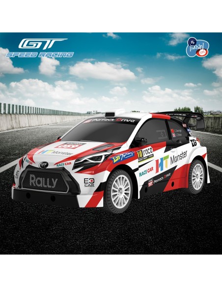 Vehículo racing blanco y rojo 1:24 733T01017 TACHAN